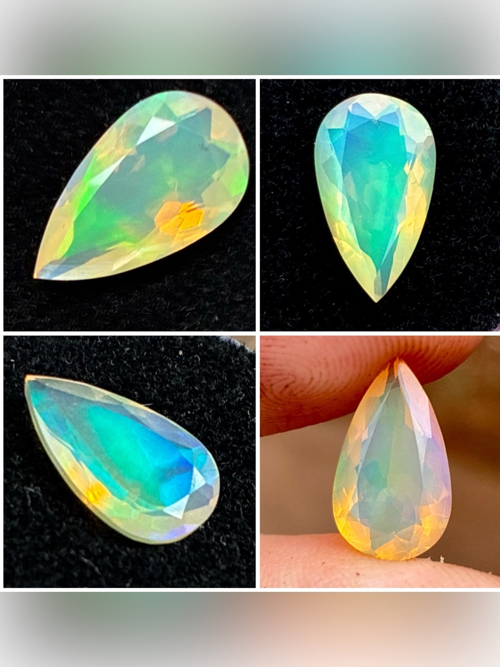 1.75ctw genuine flashy opal in gem jar- nicer in person!